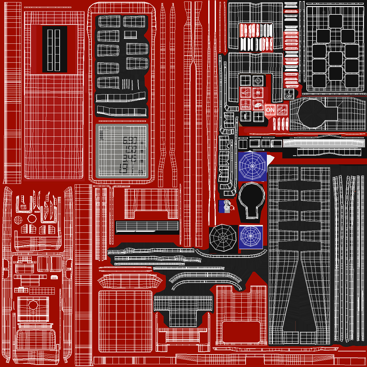 Laser Distance Meter Red 3D model