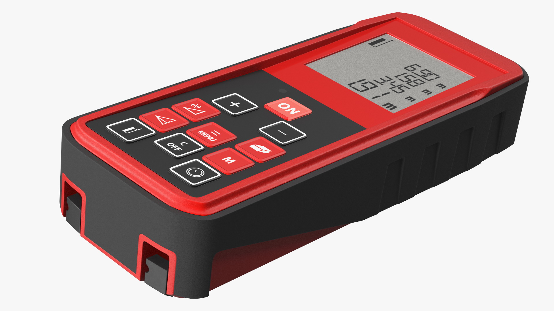 Laser Distance Meter Red 3D model