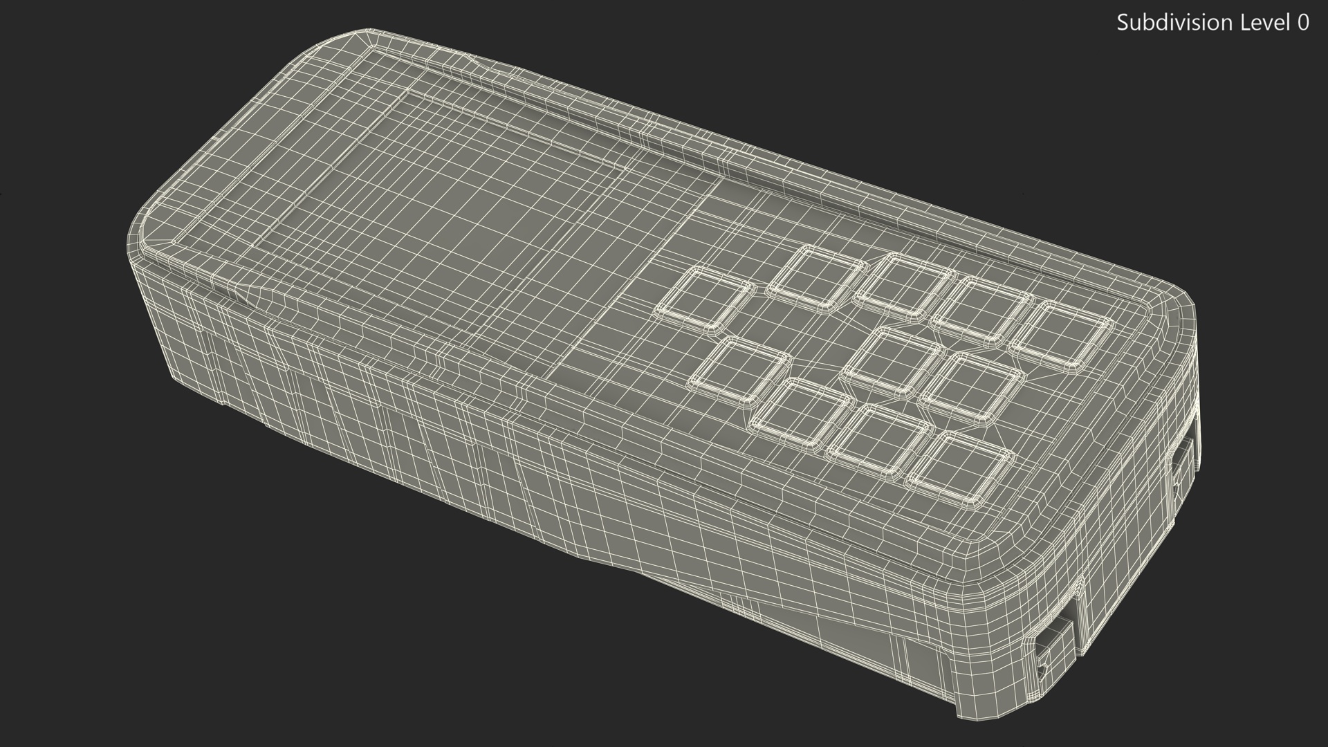 Laser Distance Meter Red 3D model