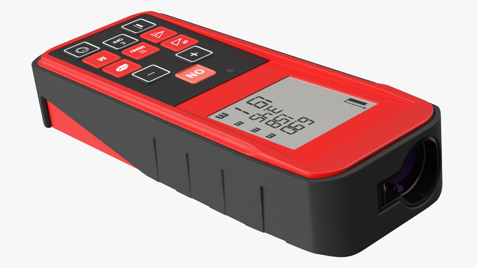 Laser Distance Meter Red 3D model