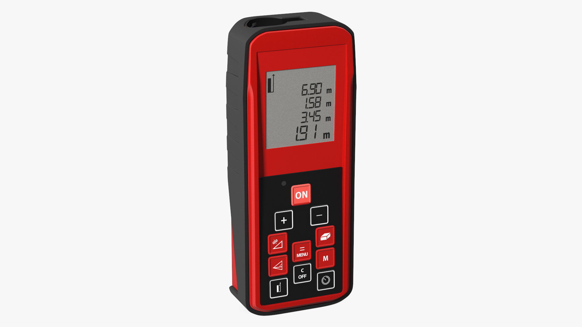 Laser Distance Meter Red 3D model