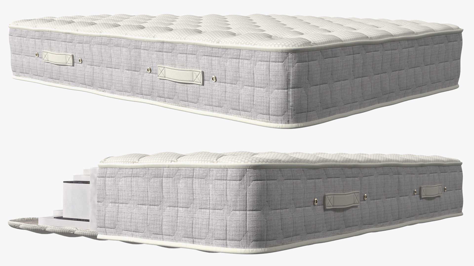 3D Orthopedic Mattress Internal Structure View model