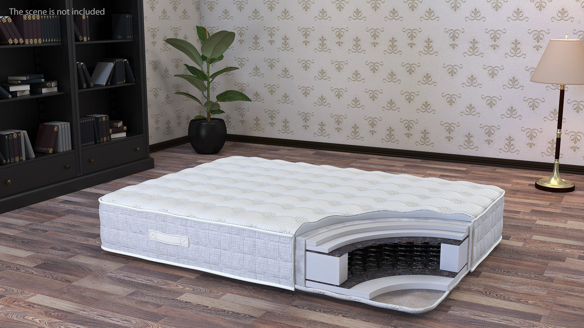 3D Orthopedic Mattress Internal Structure View model