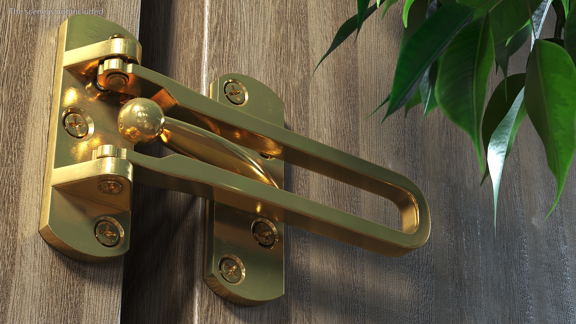 Security Door Latch Guard Set 3D model