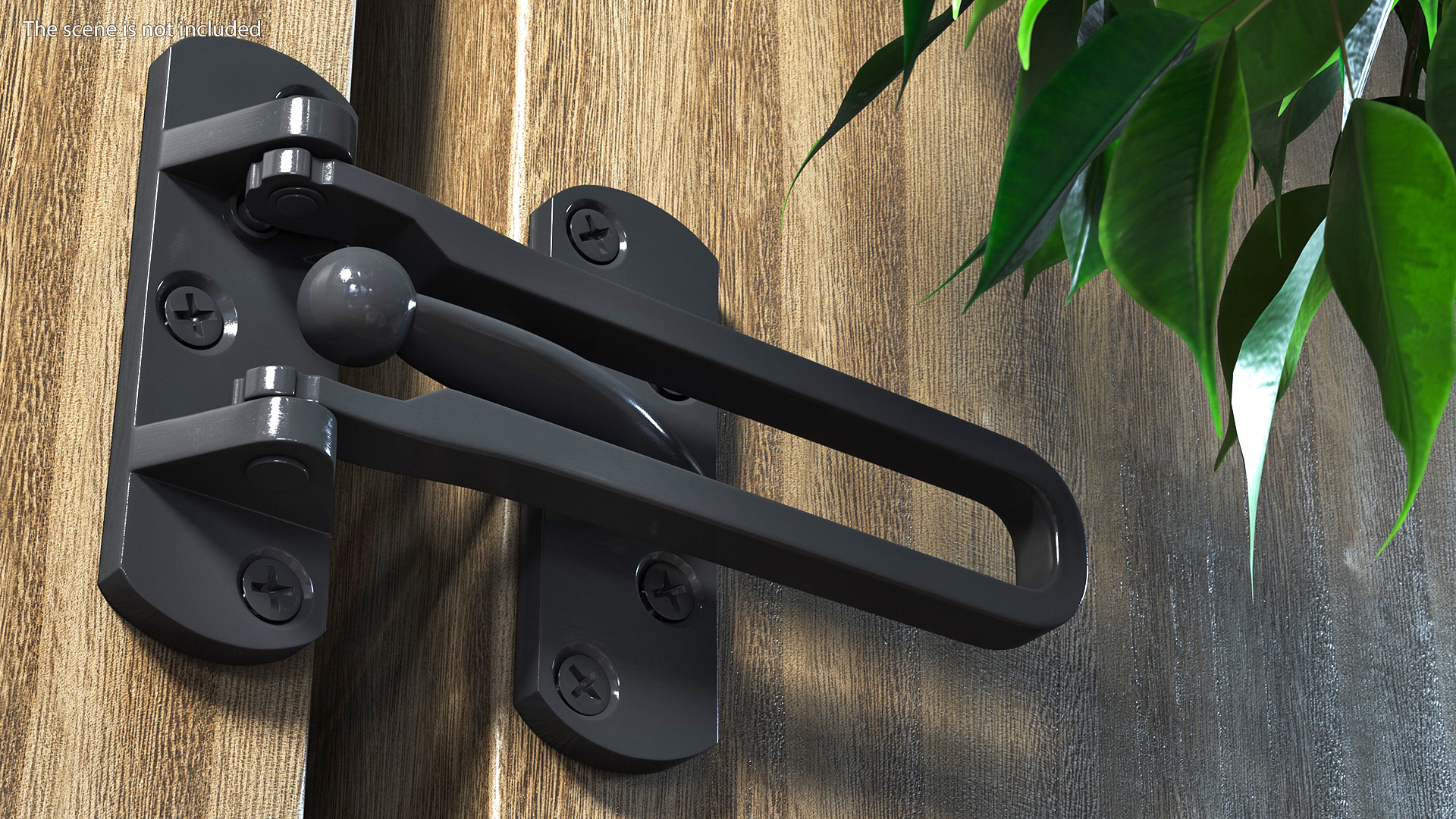 Security Door Latch Guard Set 3D model