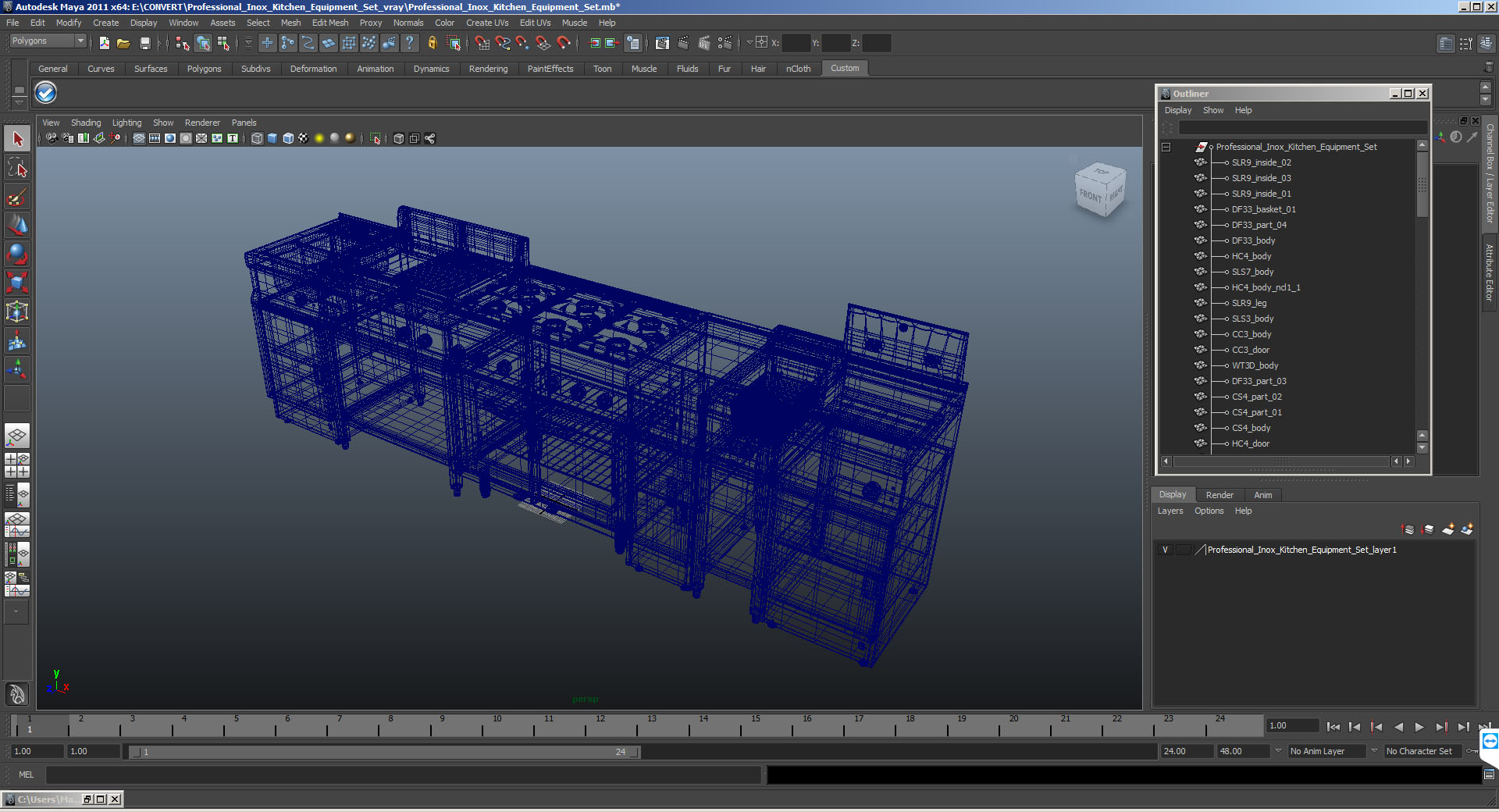 3D LINCAT Kitchen Equipment Set model