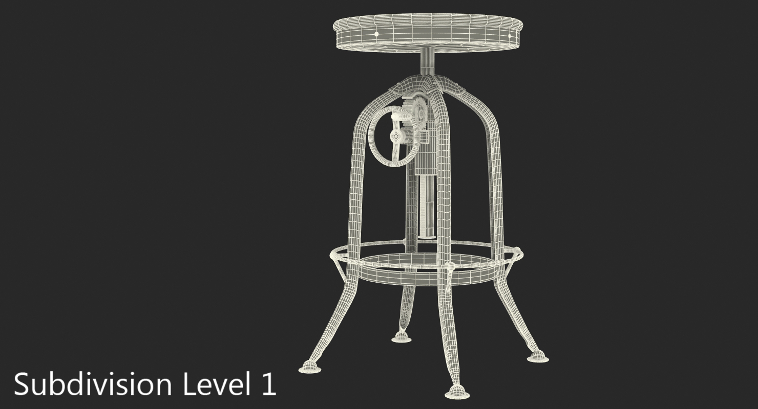 3D Pittsburgh Height Barstool