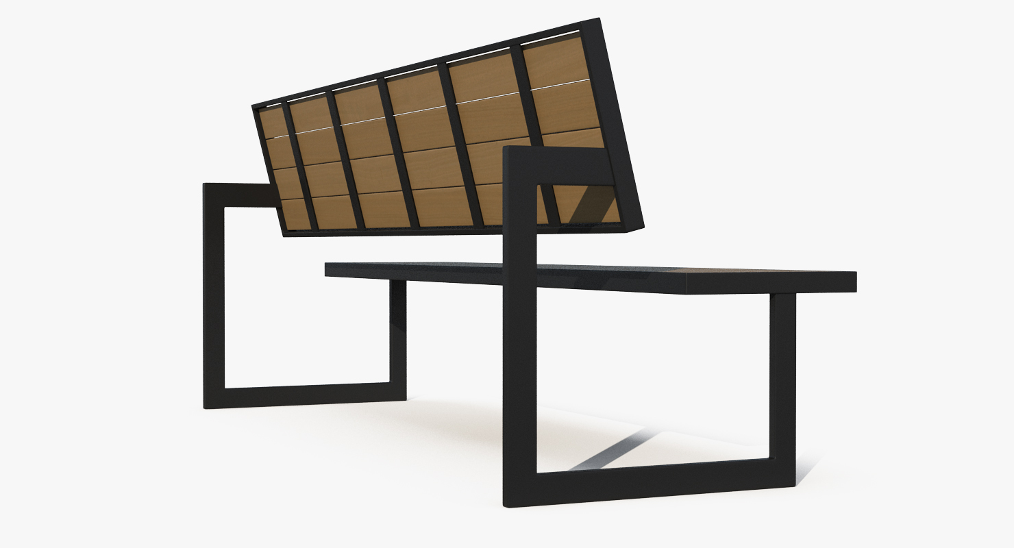 Street Bench 3D