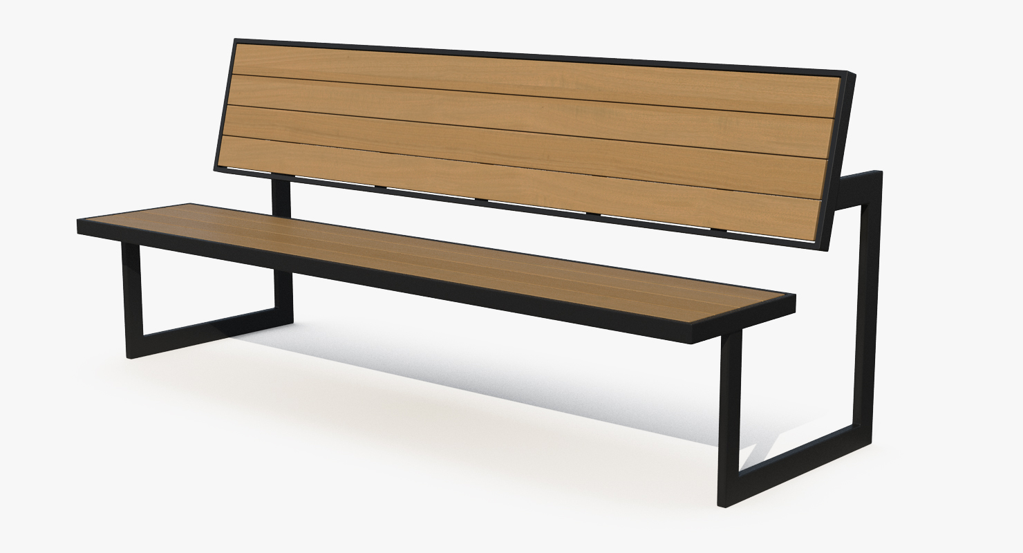 Street Bench 3D