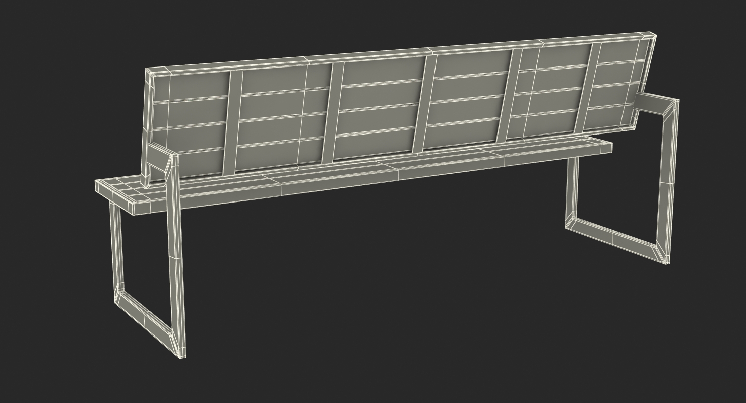 Street Bench 3D