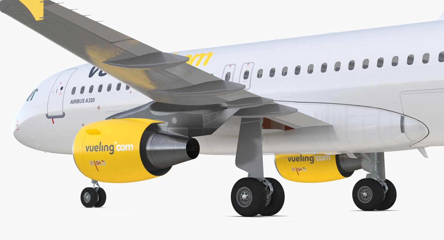 3D model Airbus A320 Vueling Airlines Rigged