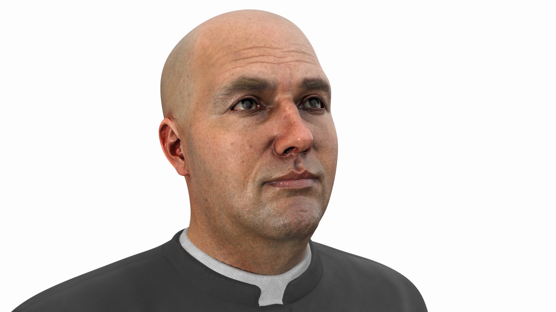 3D model Priest Preaching in the Pulpit