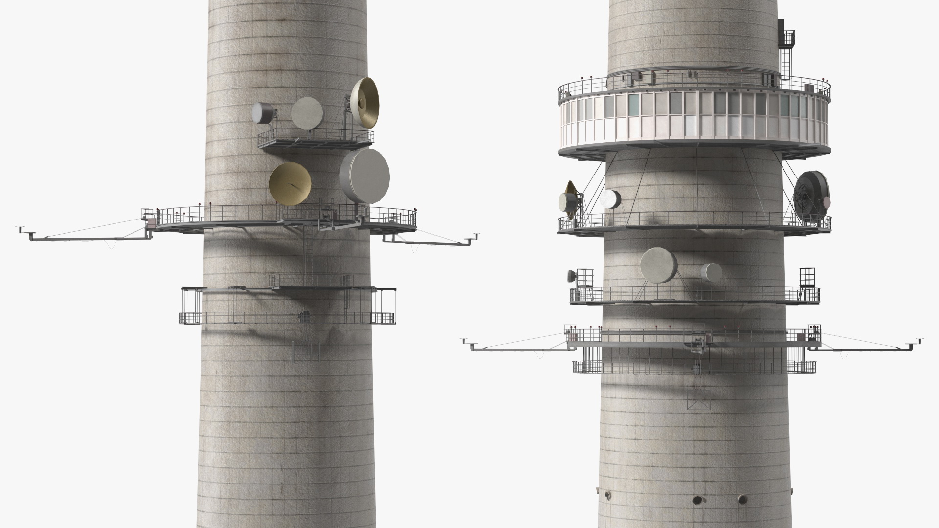 3D model Ostankino Tower