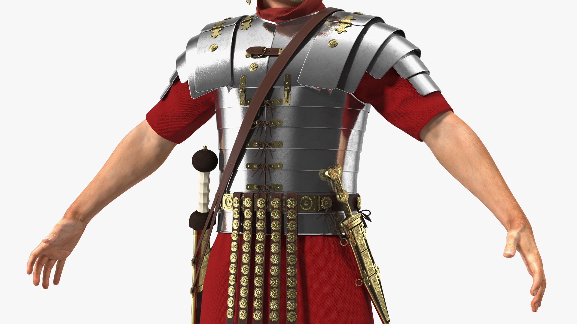 3D Roman Legionnaire Fur Rigged model