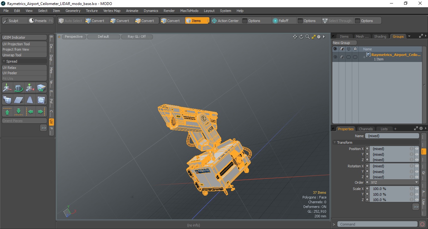 3D model Raymetrics Airport Ceilometer LIDAR