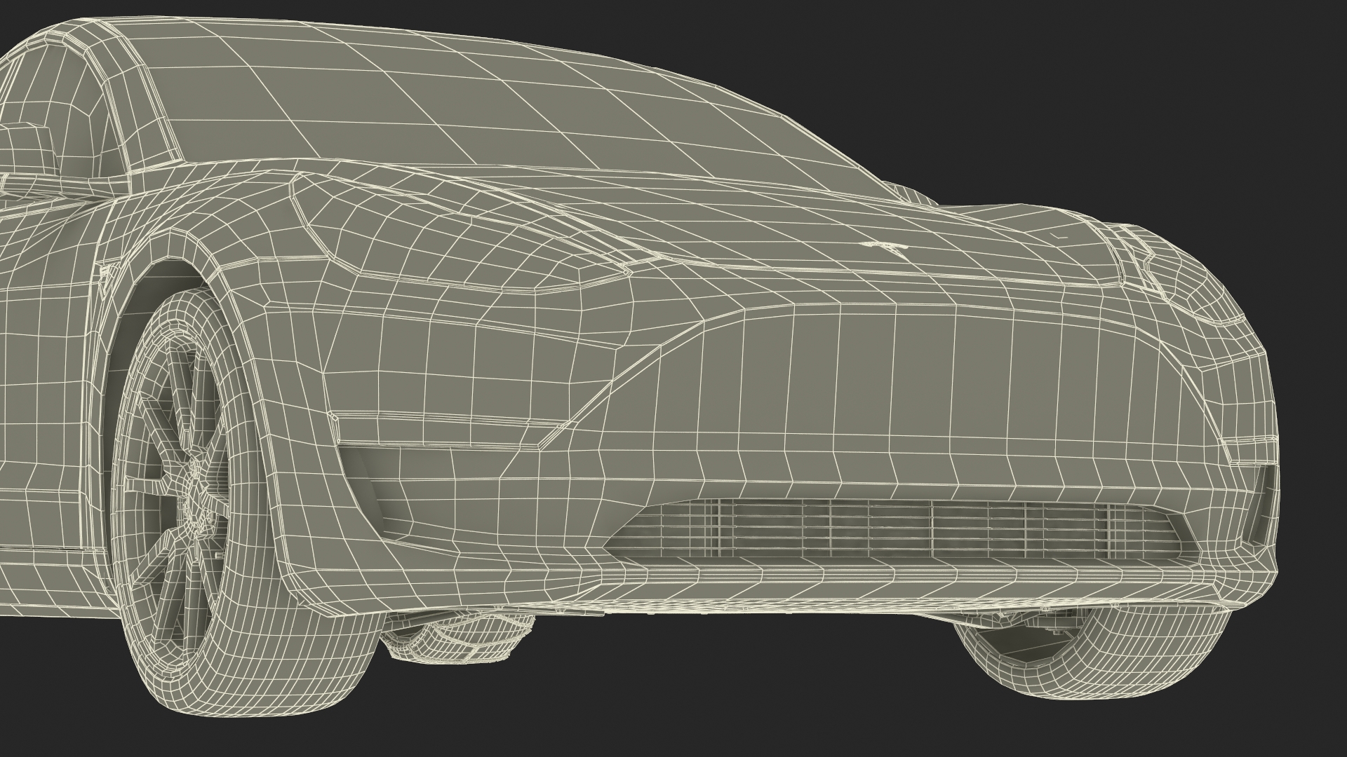 Snow Chains on Tesla Wheels 3D