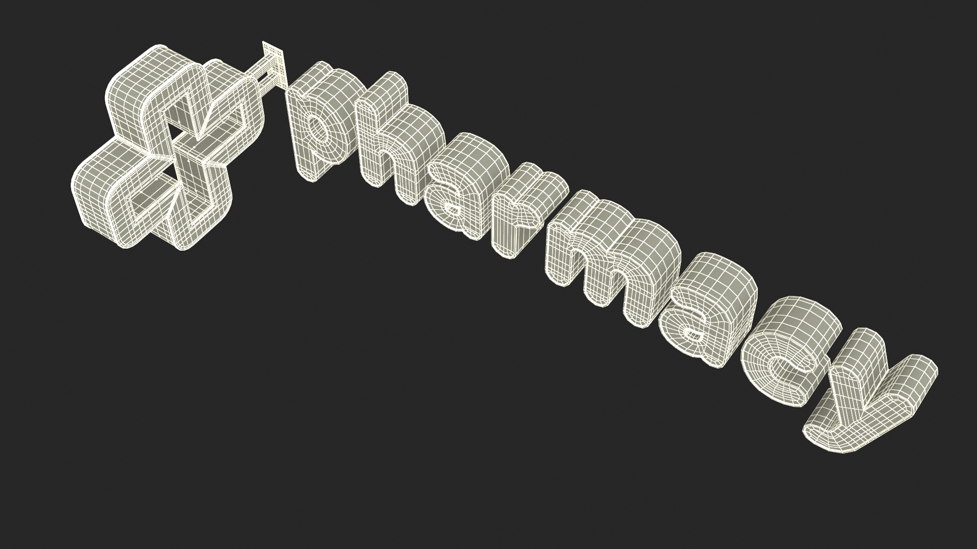 3D Pharmacy Sign model