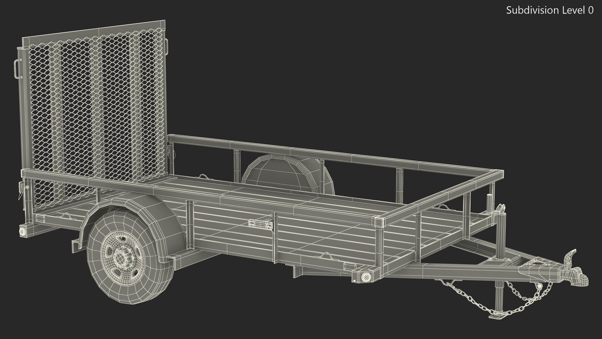 3D model Utility Trailer