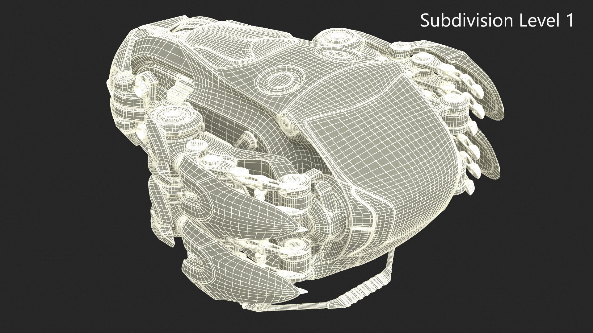 3D Sci Fi Flying Loader Rigged for Cinema 4D