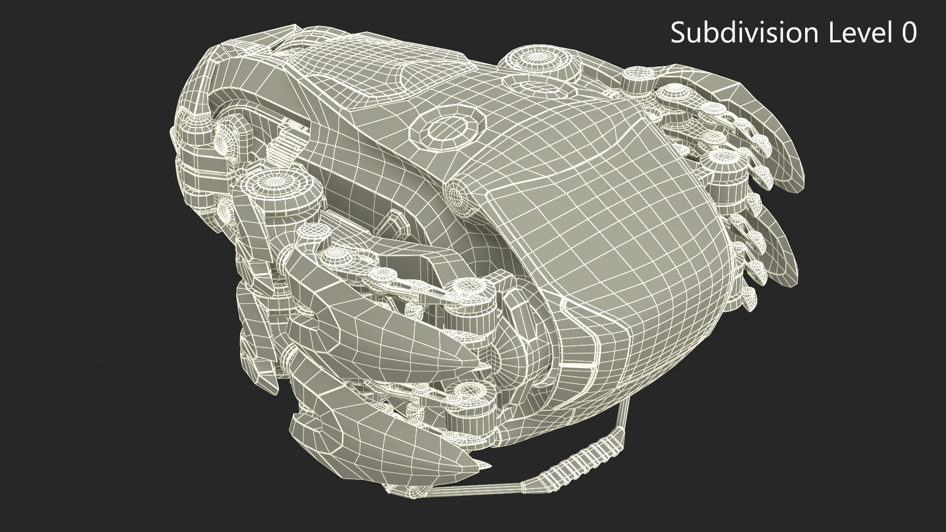 3D Sci Fi Flying Loader Rigged for Cinema 4D