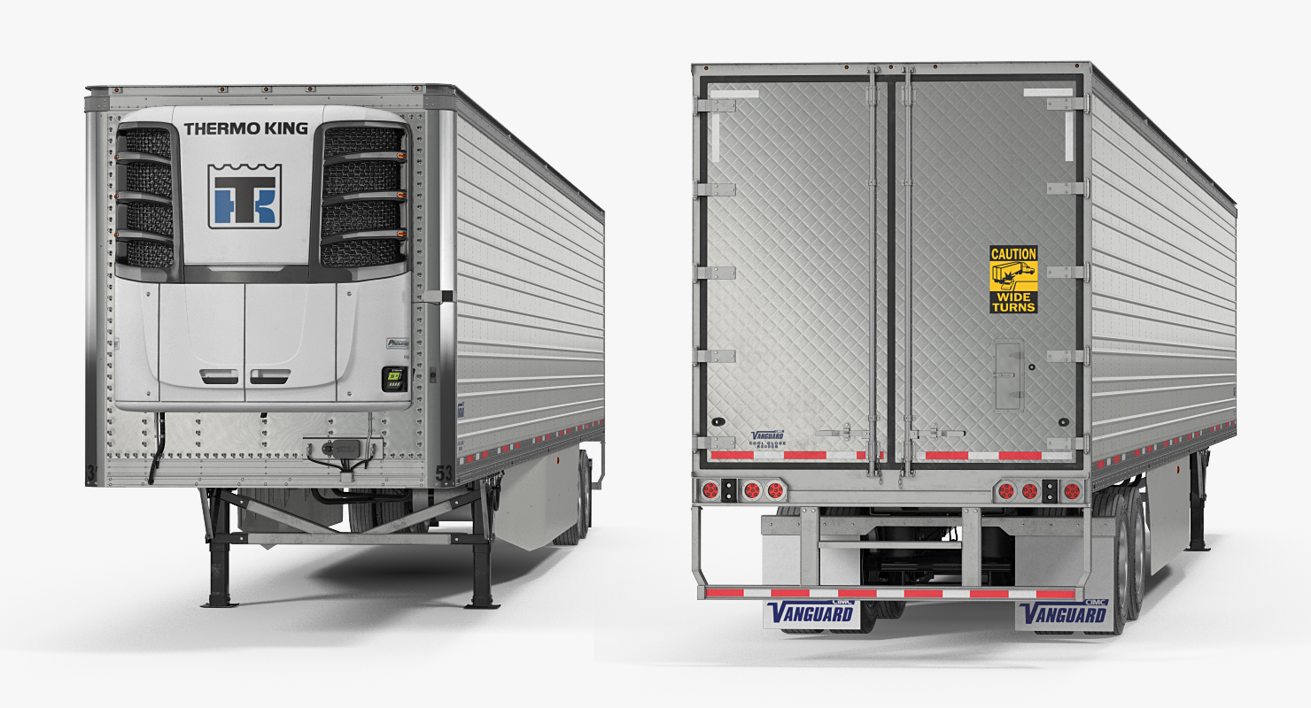 3D Vanguard Reefer Semi Trailer Refrigerator