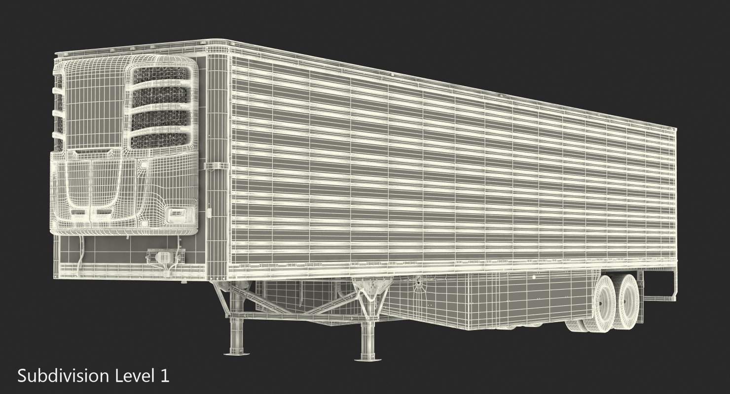 3D Vanguard Reefer Semi Trailer Refrigerator