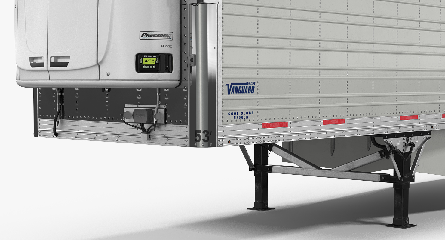 3D Vanguard Reefer Semi Trailer Refrigerator