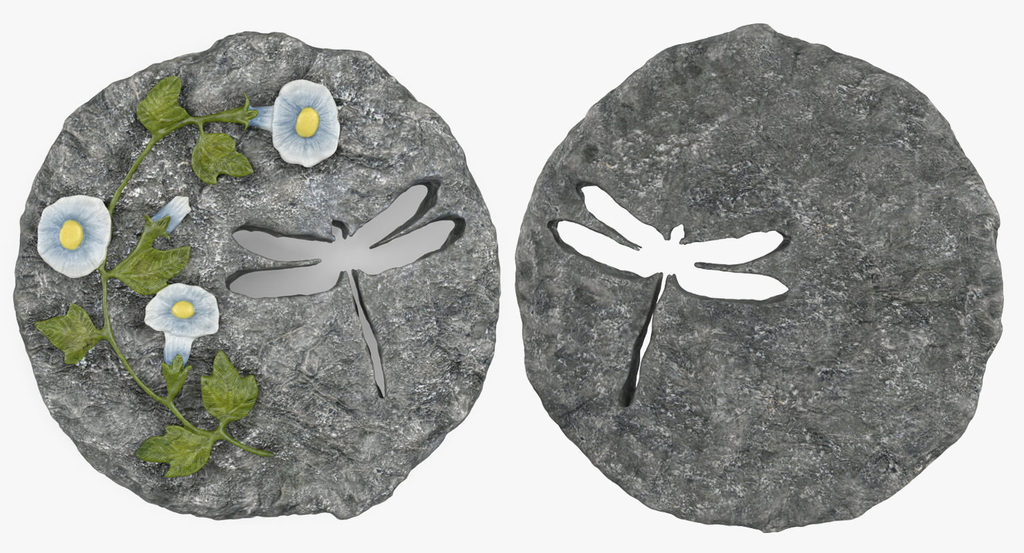 Decorative Garden Stepping Stone 3D