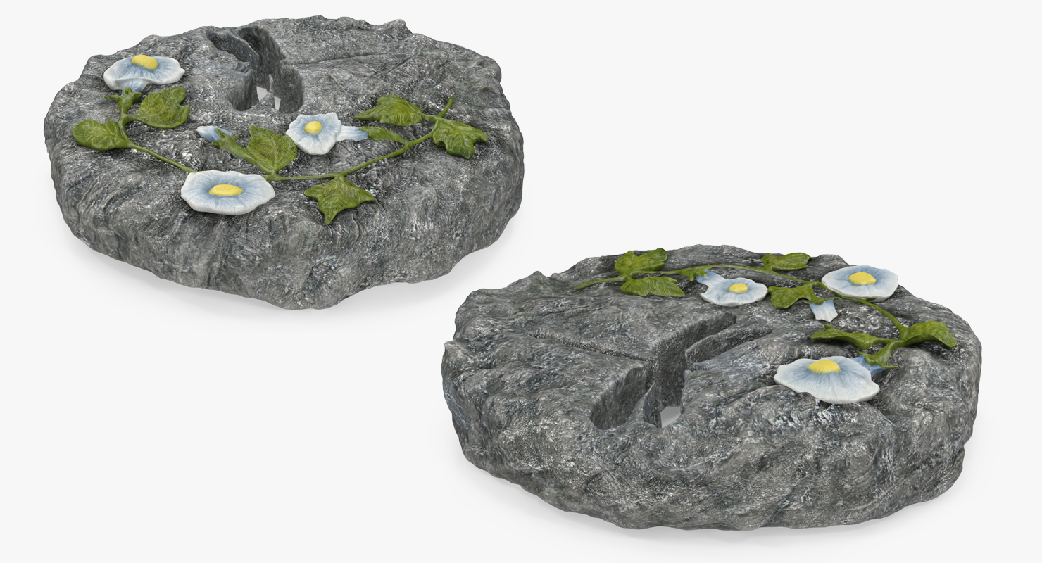 Decorative Garden Stepping Stone 3D