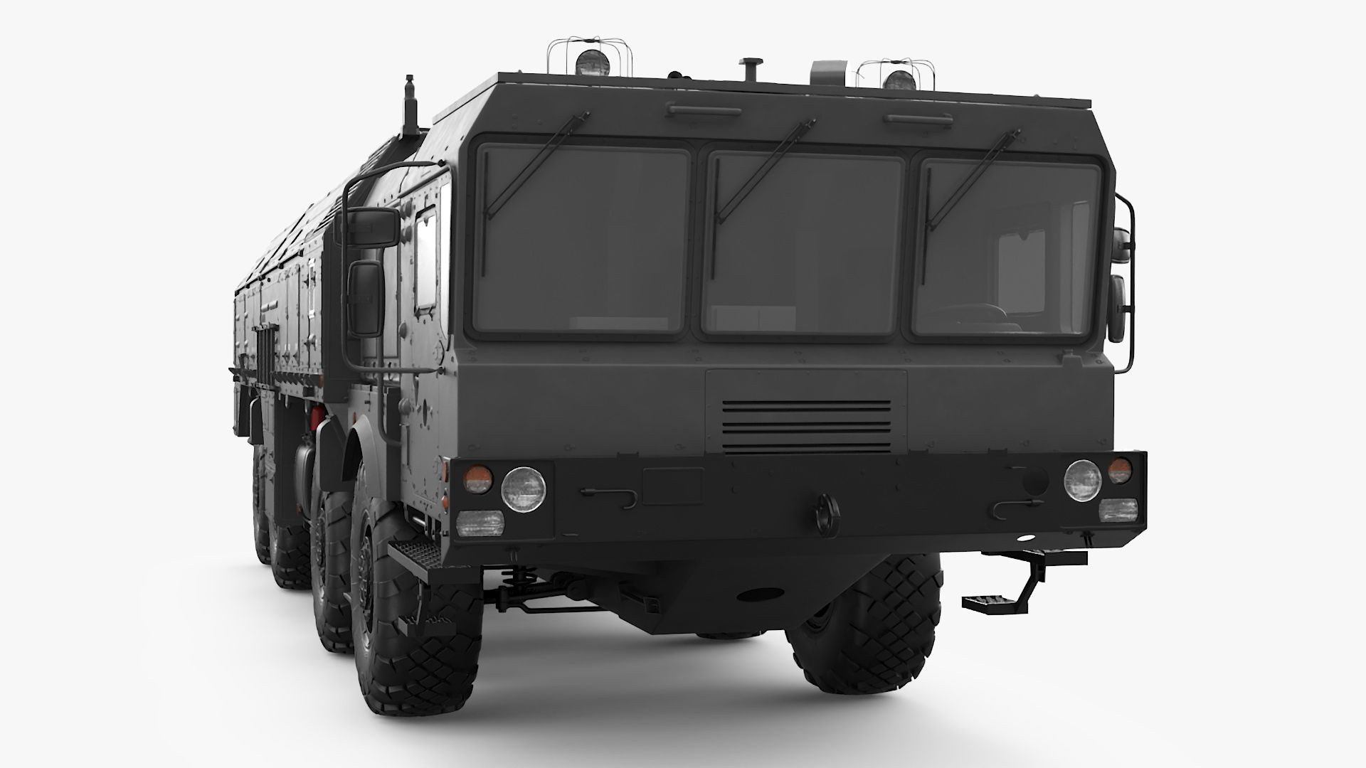 3D Military Missile Tactical Truck Rigged model