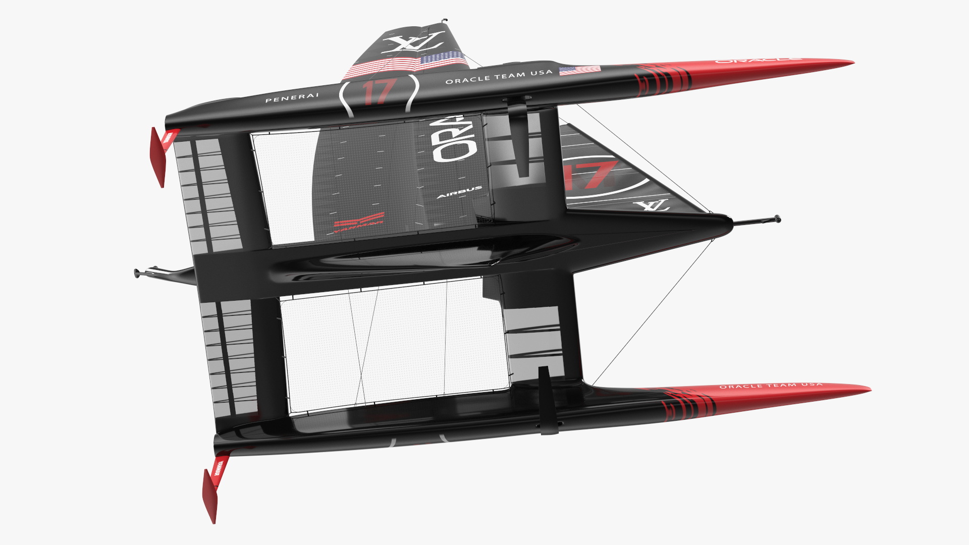 Americas Cup Race Yacht Oracle Team USA 3D model