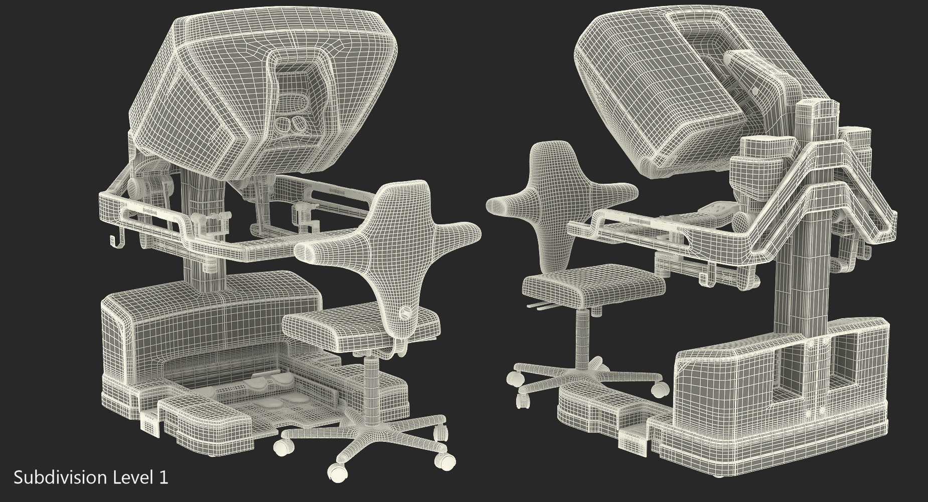 3D Surgeon Console Da Vinci XI with Chair model