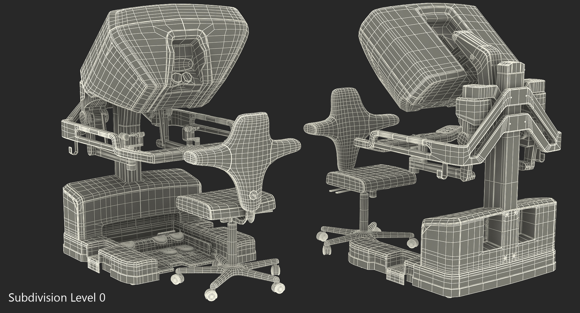 3D Surgeon Console Da Vinci XI with Chair model