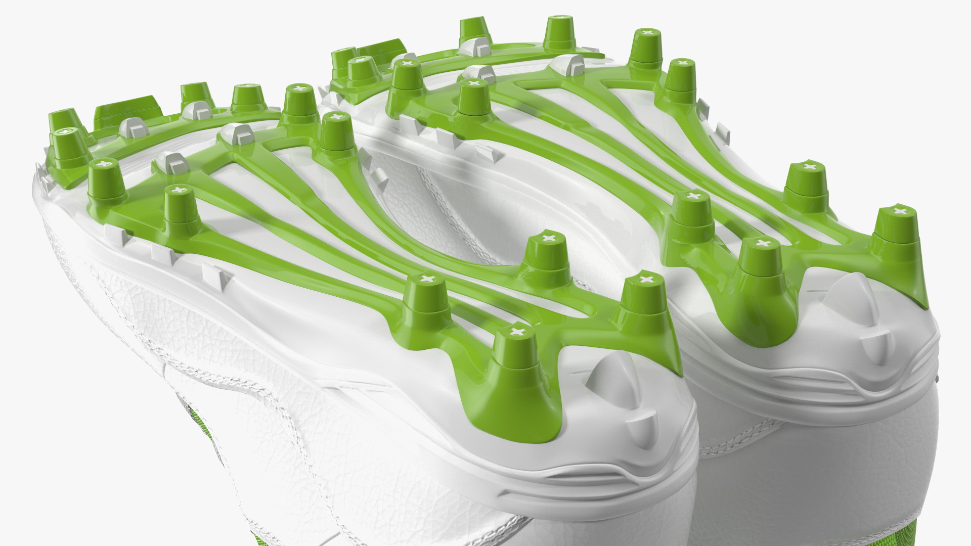 3D Baseball Cleats Green