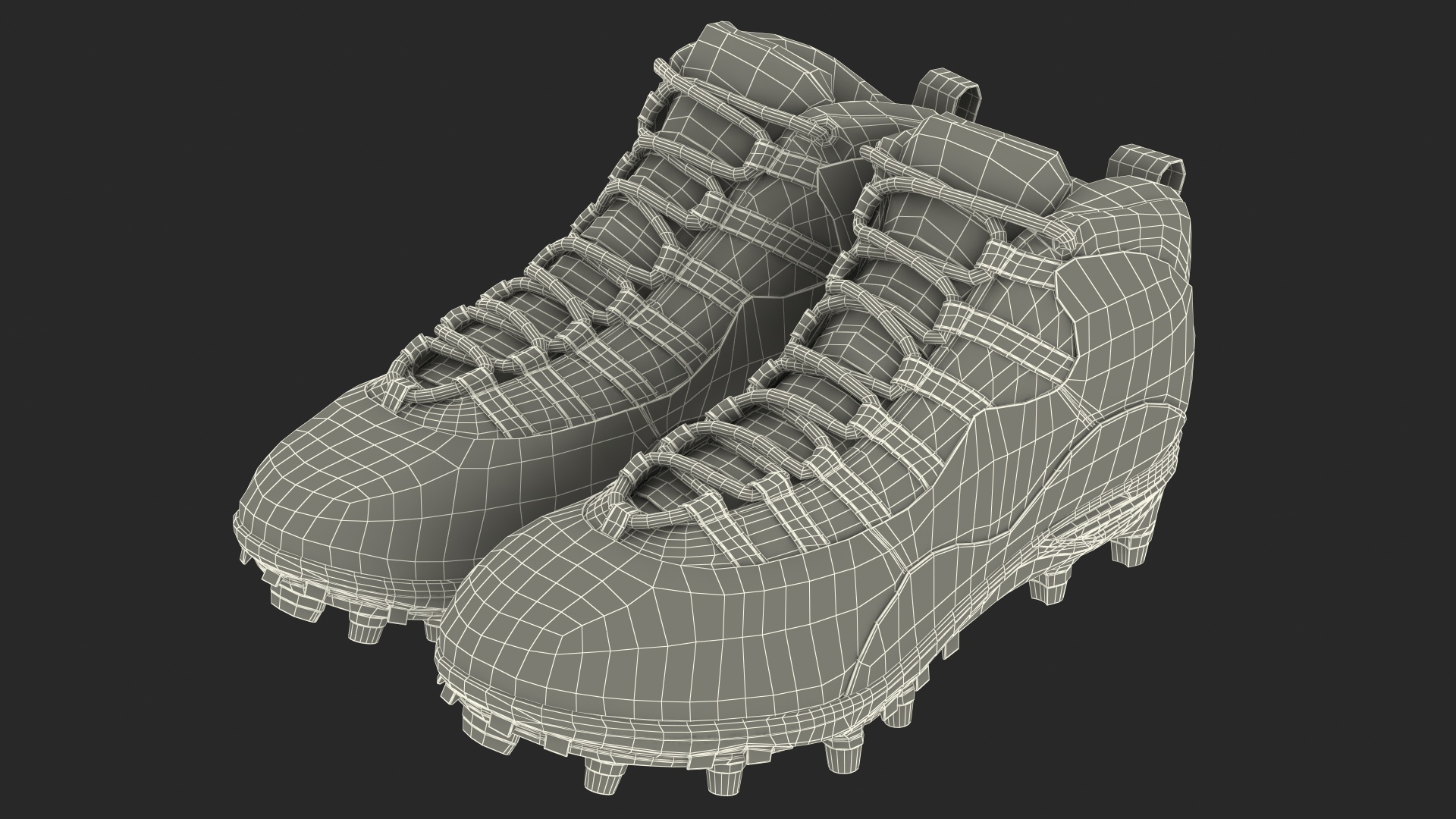 3D Baseball Cleats Green