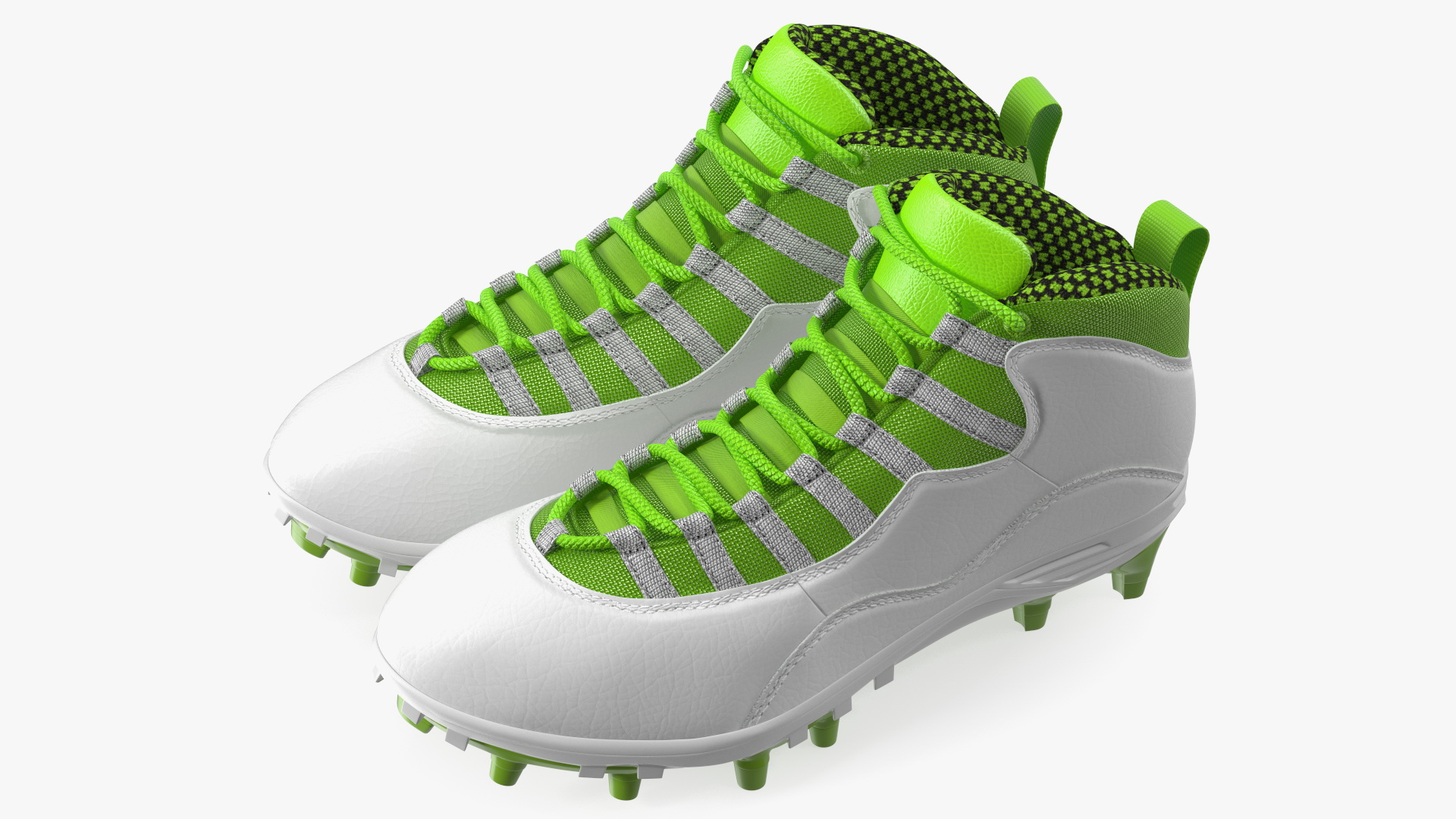 3D Baseball Cleats Green