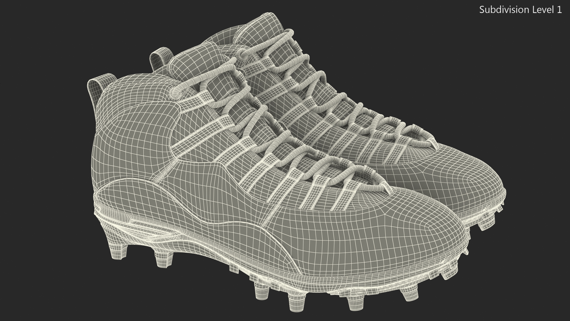 3D Baseball Cleats Green