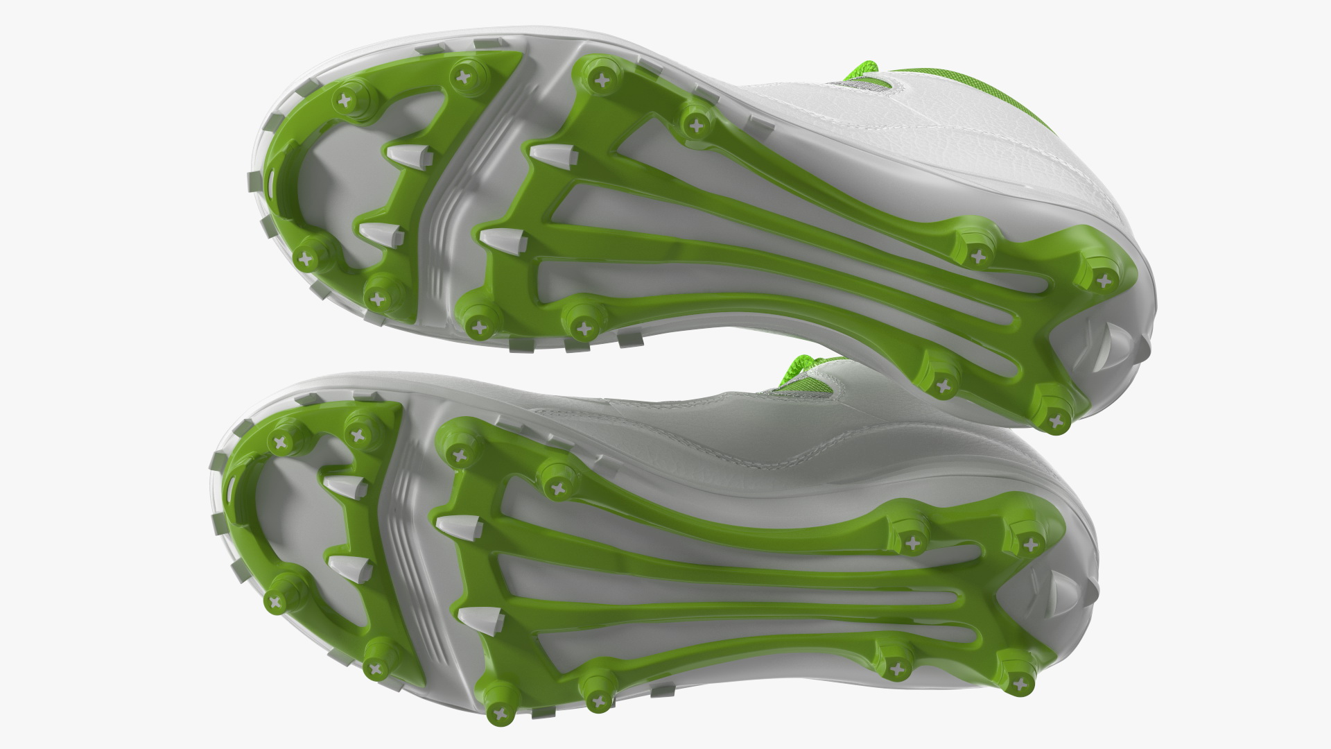 3D Baseball Cleats Green