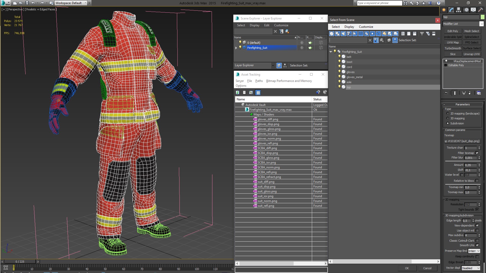 Firefighting Suit 3D