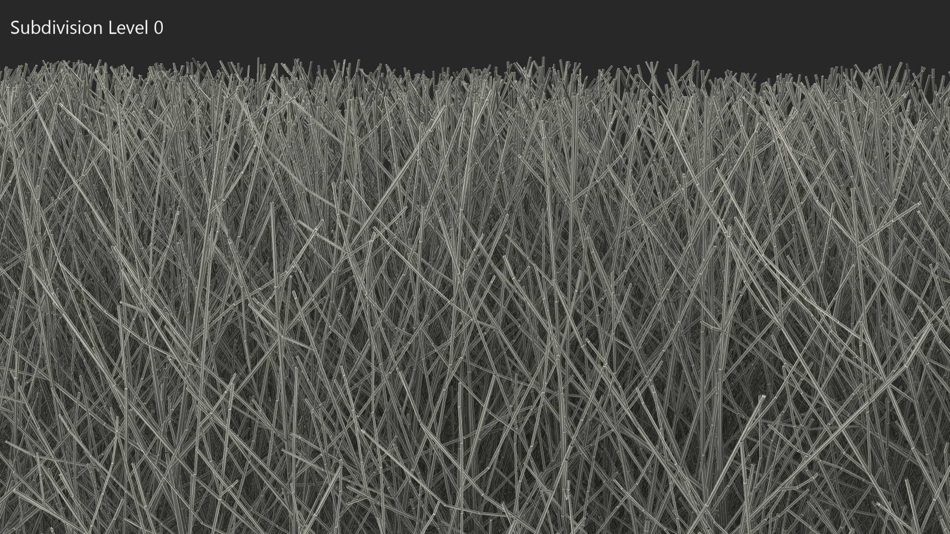 3D Shrub Branch Fence model