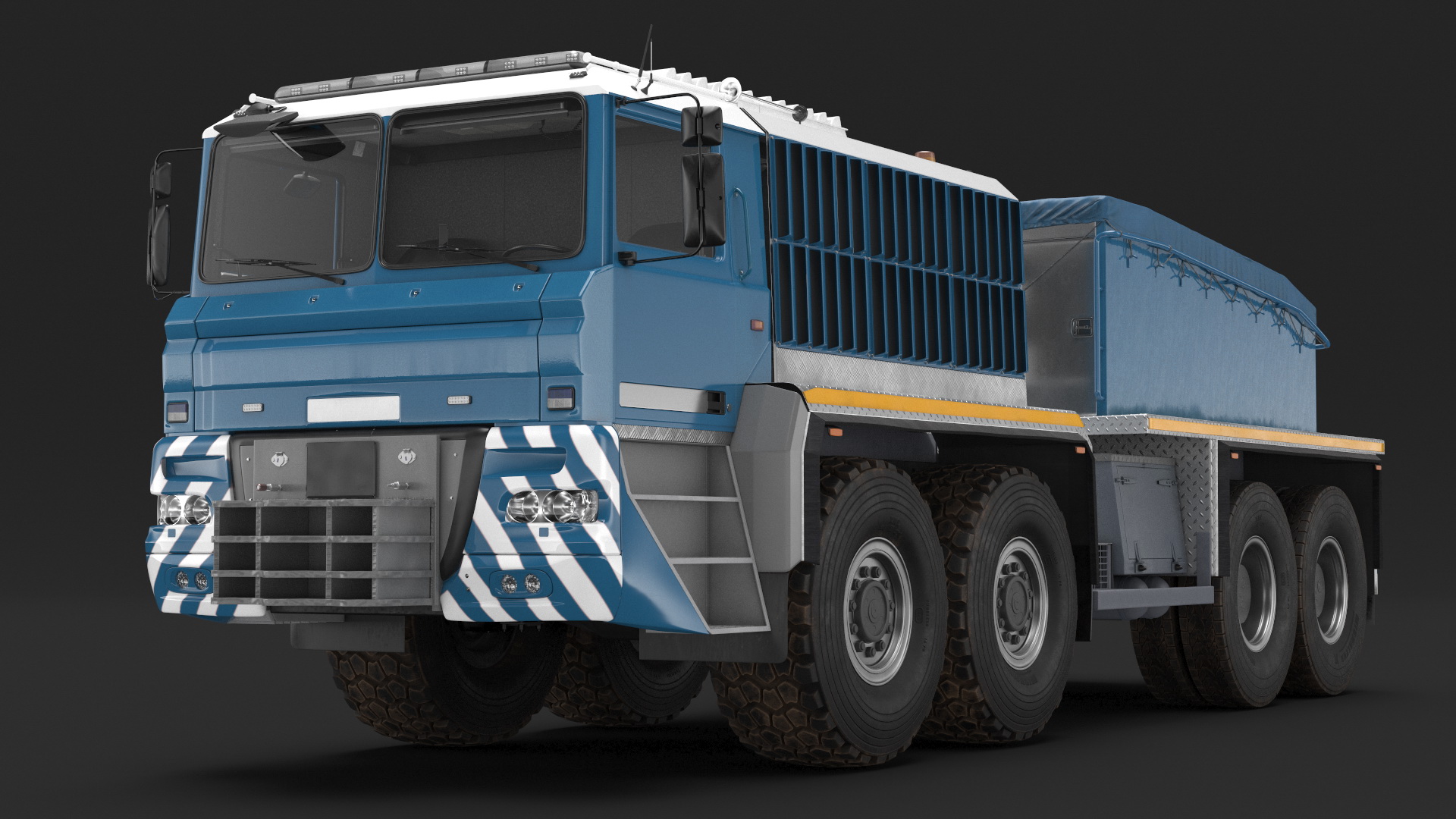 3D Heavy Hauler for Transporting Heavy Goods Rigged model