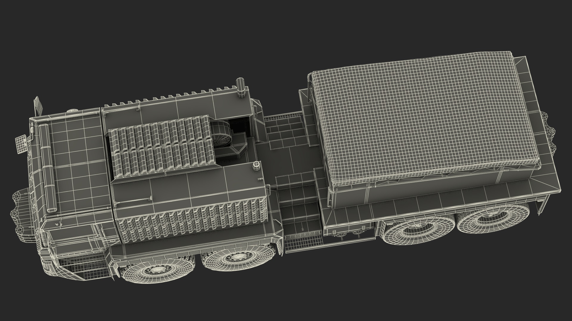 3D Heavy Hauler for Transporting Heavy Goods Rigged model