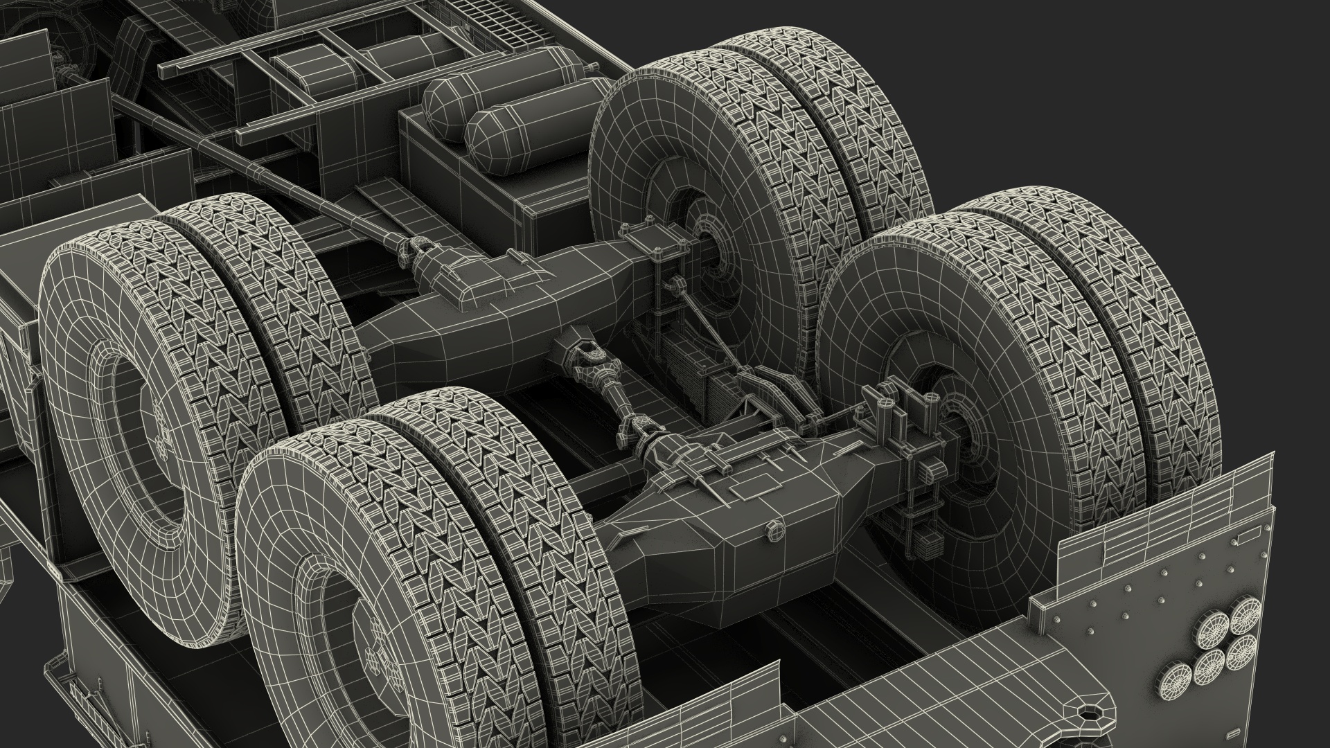 3D Heavy Hauler for Transporting Heavy Goods Rigged model