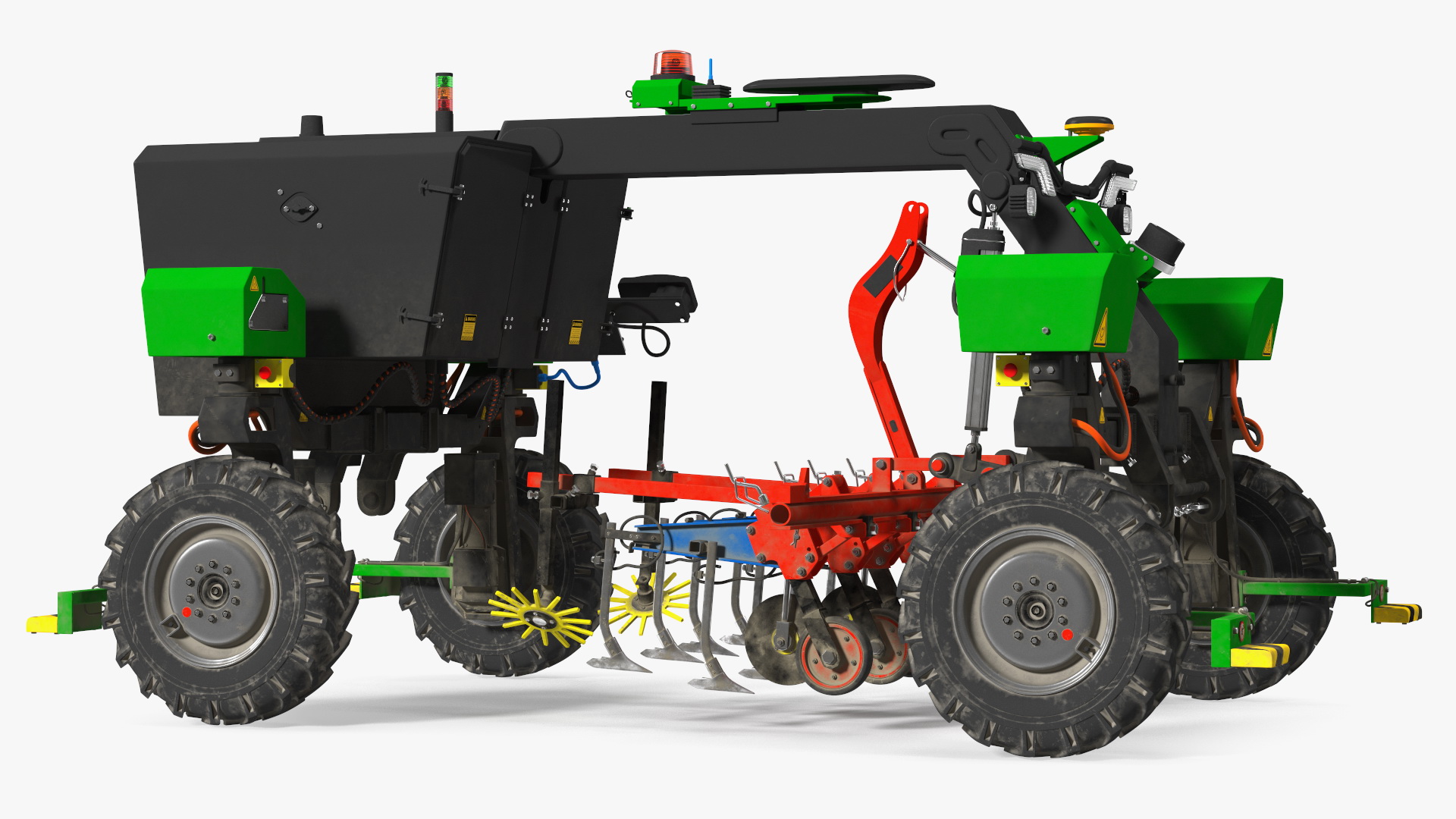 3D Modern Farm Robot Dirty model