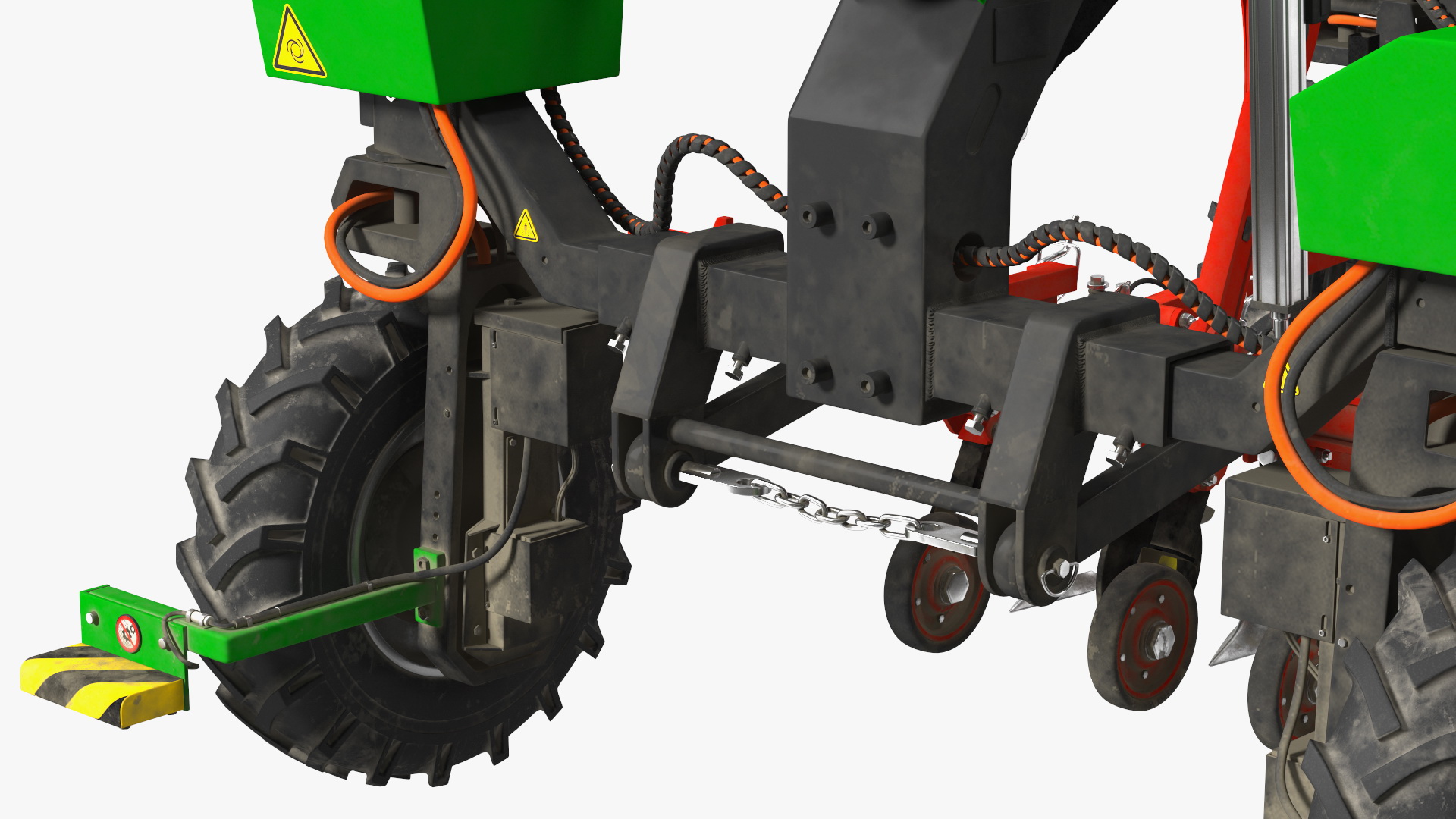 3D Modern Farm Robot Dirty model