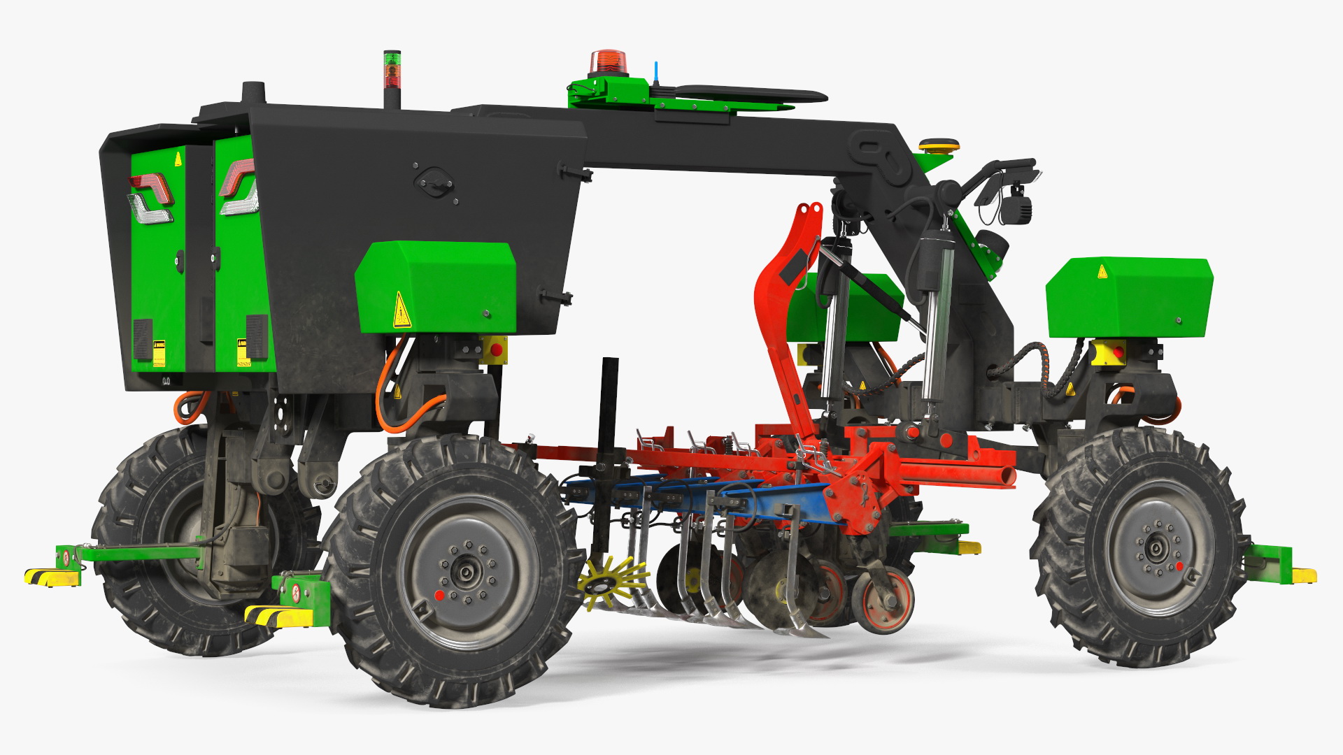 3D Modern Farm Robot Dirty model