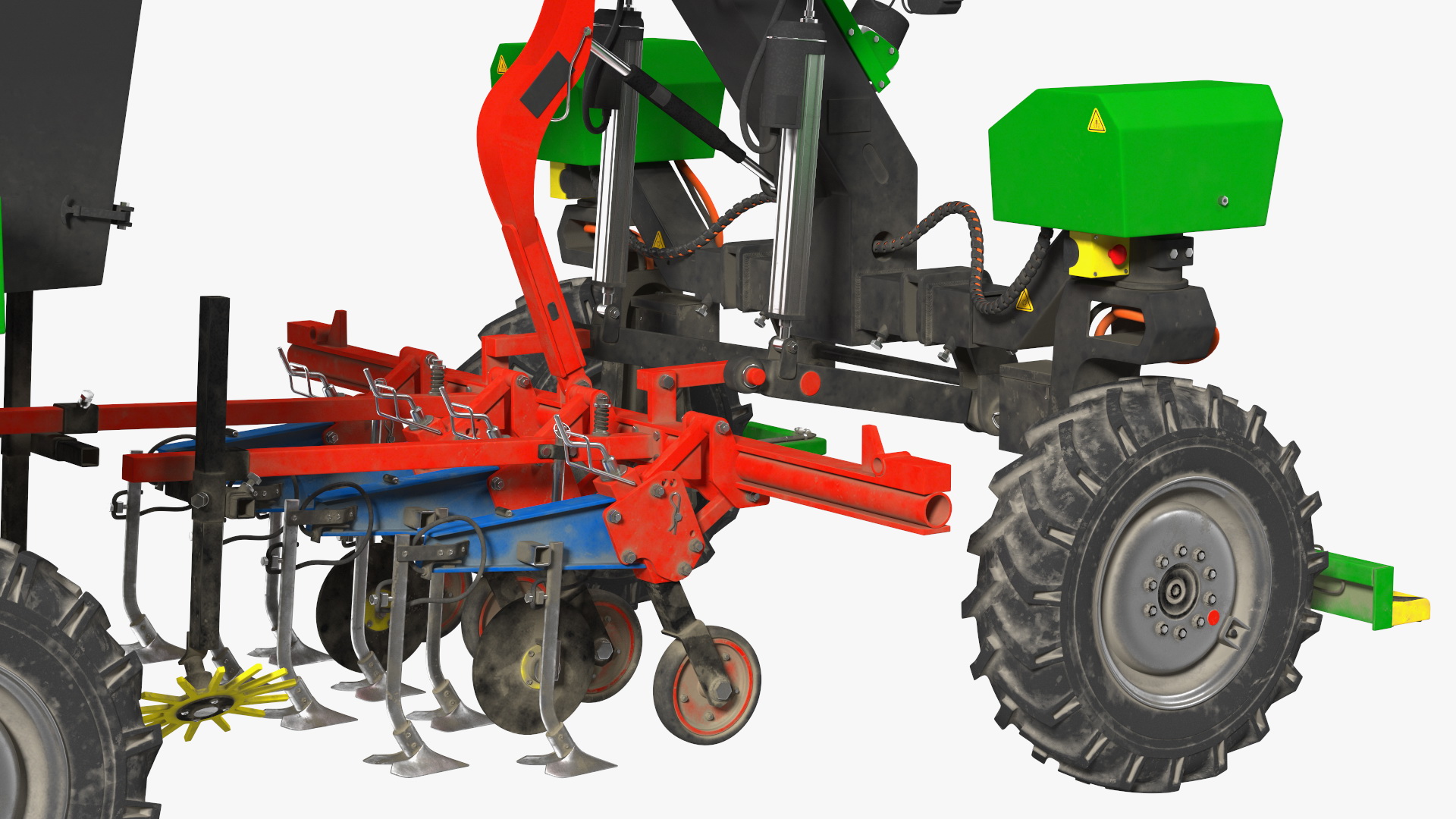 3D Modern Farm Robot Dirty model