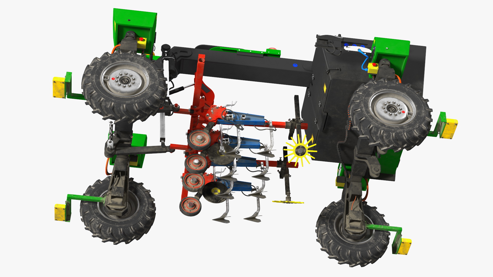 3D Modern Farm Robot Dirty model