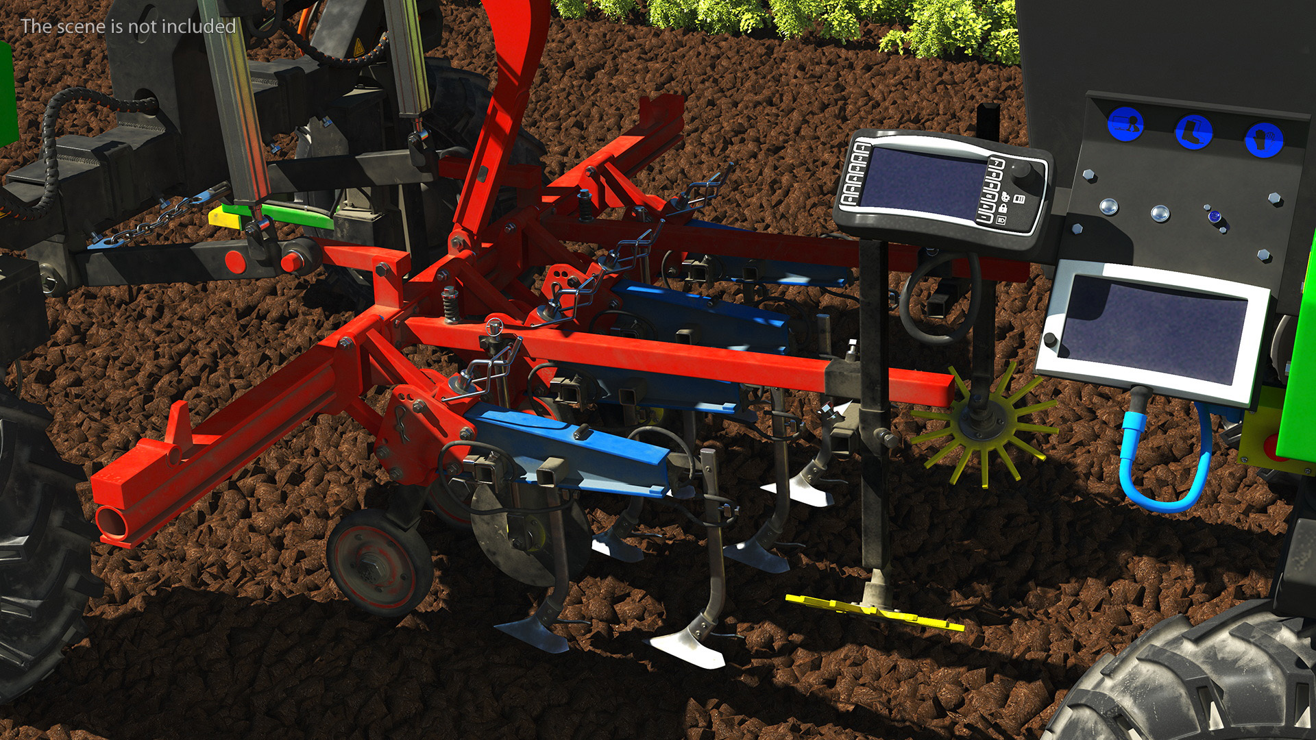 3D Modern Farm Robot Dirty model