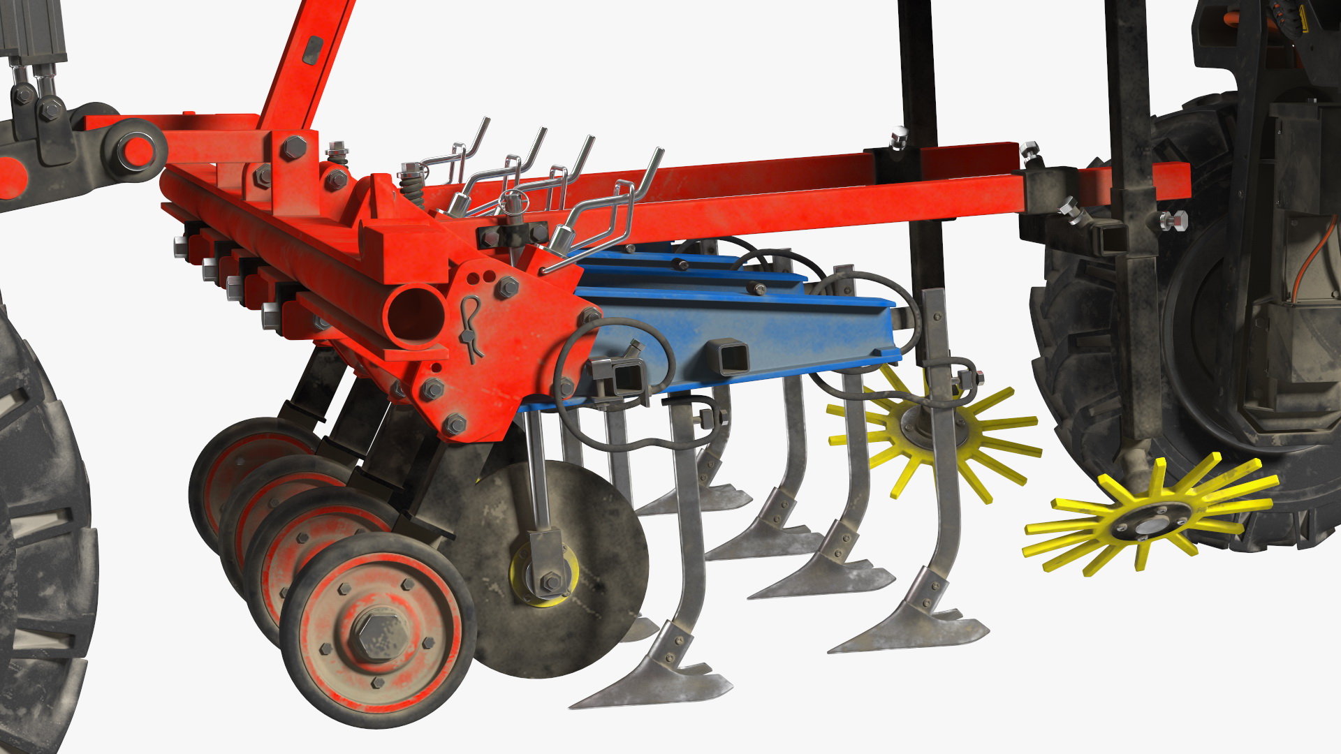 3D Modern Farm Robot Dirty model